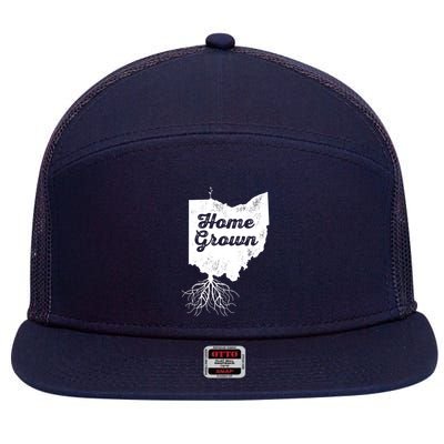 Ohio T Home Grown Roots Oh State Pride 7 Panel Mesh Trucker Snapback Hat