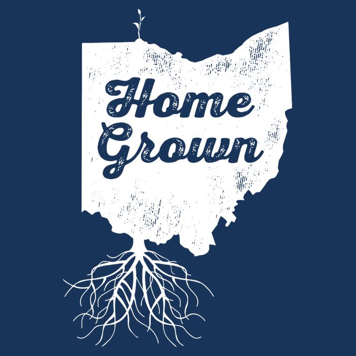 Ohio T Home Grown Roots Oh State Pride 7 Panel Mesh Trucker Snapback Hat