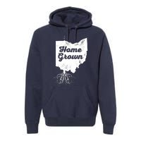 Ohio T Home Grown Roots Oh State Pride Premium Hoodie