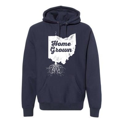 Ohio T Home Grown Roots Oh State Pride Premium Hoodie