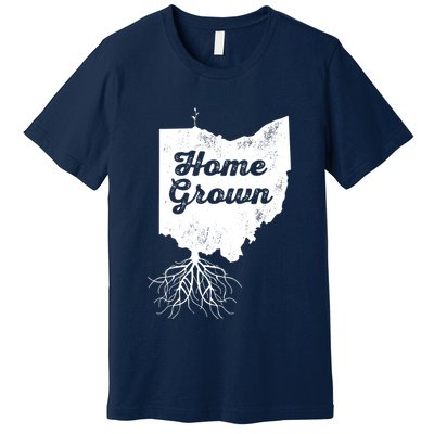 Ohio T Home Grown Roots Oh State Pride Premium T-Shirt