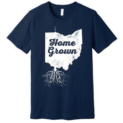 Ohio T Home Grown Roots Oh State Pride Premium T-Shirt