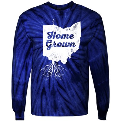 Ohio T Home Grown Roots Oh State Pride Tie-Dye Long Sleeve Shirt