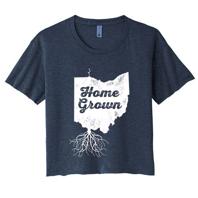 Ohio T Home Grown Roots Oh State Pride Crop Top