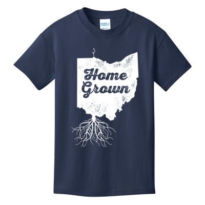 Ohio T Home Grown Roots Oh State Pride Kids T-Shirt