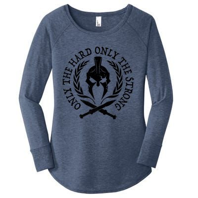 ONLY THE HARD ONLY THE STRONG SPARTAN Women's Perfect Tri Tunic Long Sleeve Shirt