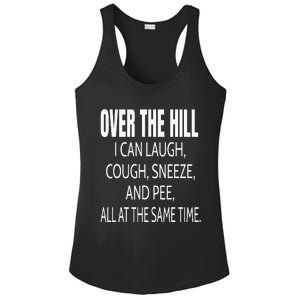 Over The Hill Funny Old People Joke Gag Gift Ladies PosiCharge Competitor Racerback Tank