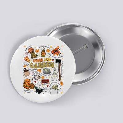 Over The Halloween Garden Wall Pumpkin Fall Thanksgiving Button