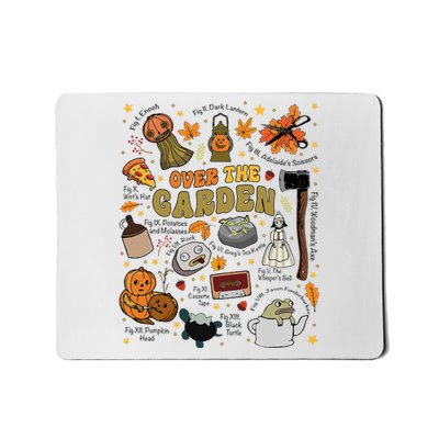 Over The Halloween Garden Wall Pumpkin Fall Thanksgiving Mousepad