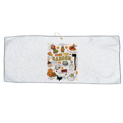 Over The Halloween Garden Wall Pumpkin Fall Thanksgiving Large Microfiber Waffle Golf Towel