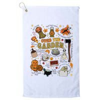 Over The Halloween Garden Wall Pumpkin Fall Thanksgiving Platinum Collection Golf Towel