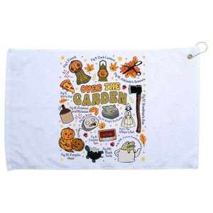 Over The Halloween Garden Wall Pumpkin Fall Thanksgiving Grommeted Golf Towel