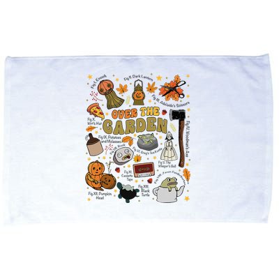 Over The Halloween Garden Wall Pumpkin Fall Thanksgiving Microfiber Hand Towel