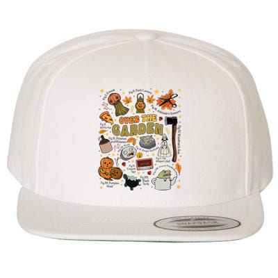 Over The Halloween Garden Wall Pumpkin Fall Thanksgiving Wool Snapback Cap