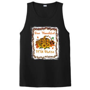 One Thankful Icu Nurse Thanksiving Blessed Teacher Gift PosiCharge Competitor Tank