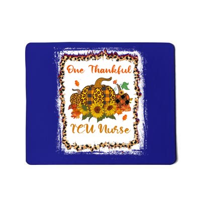 One Thankful Icu Nurse Thanksiving Blessed Teacher Gift Mousepad