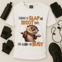 Otter Today Is Slap An Idiot Day IM Gonna Be Busy Performance Shirt