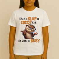 Otter Today Is Slap An Idiot Day IM Gonna Be Busy T-Shirt