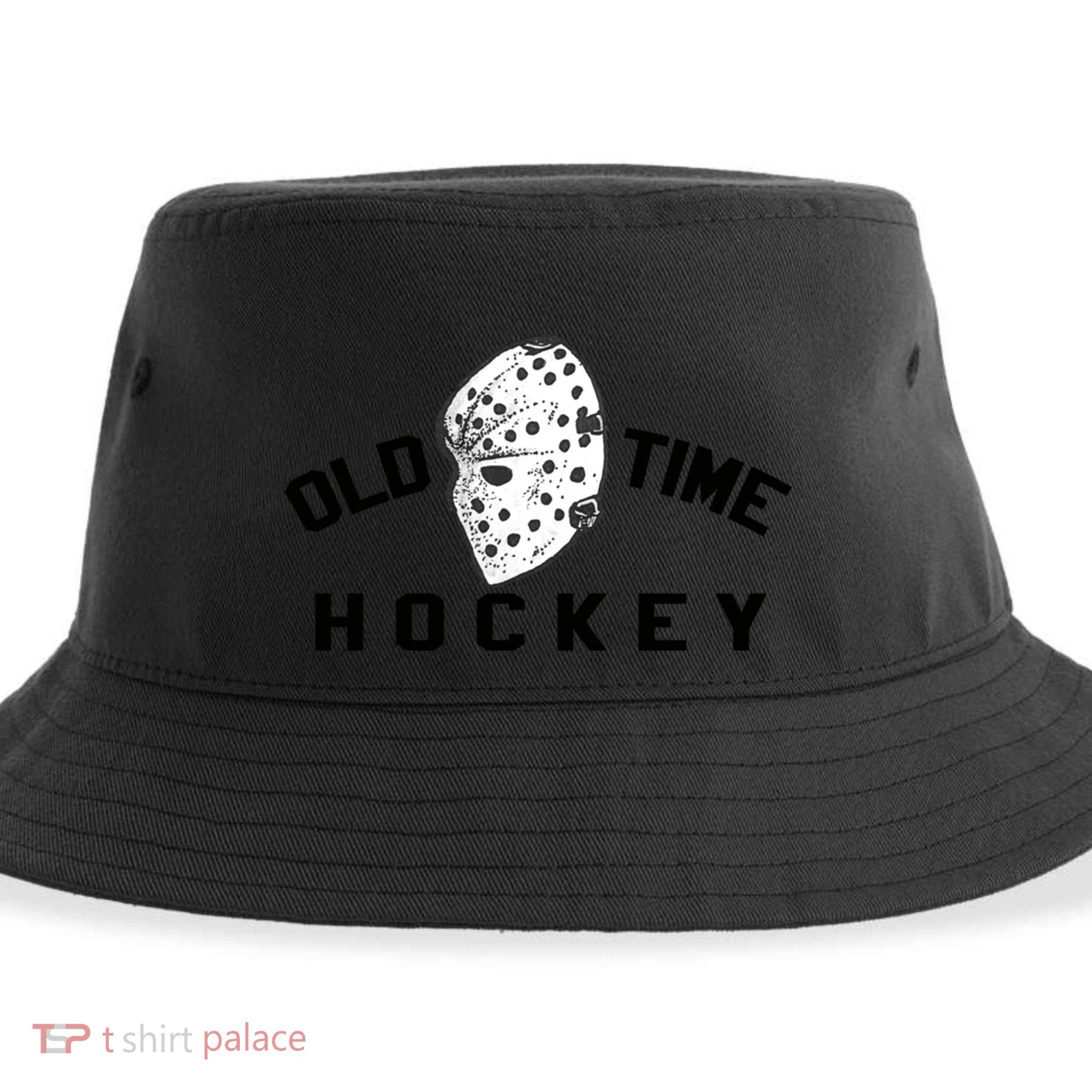 Old Time Ice Hockey Vintage Goalie Mask Great Gift Sustainable Bucket Hat