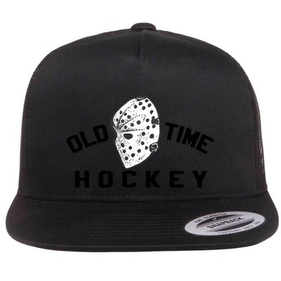 Old Time Ice Hockey Vintage Goalie Mask Great Gift Flatbill Hat