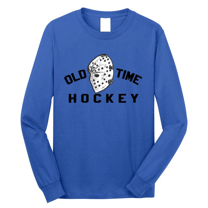 Old Time Ice Hockey Vintage Goalie Mask Great Gift Long Sleeve Shirt