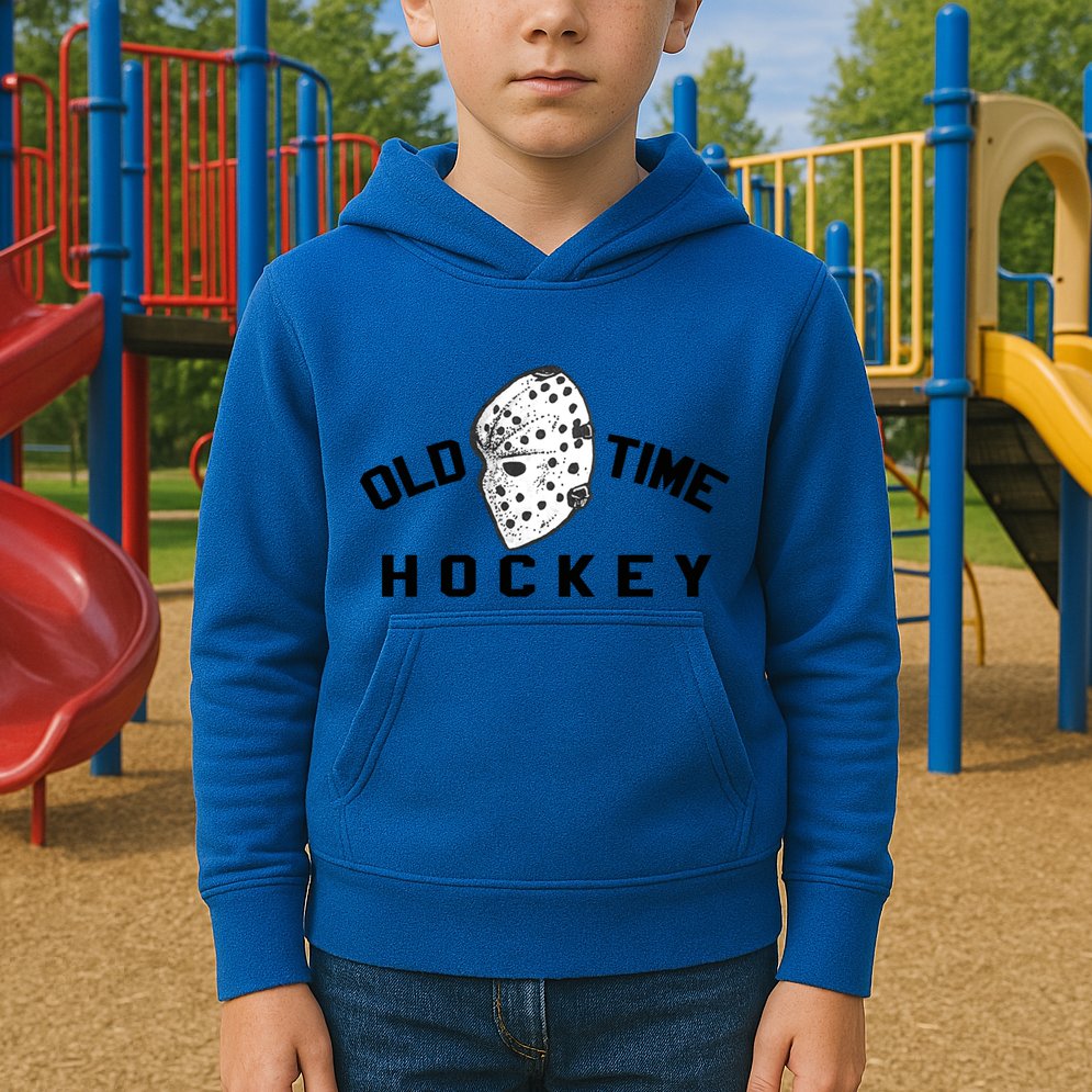 Old Time Ice Hockey Vintage Goalie Mask Great Gift Kids Hoodie