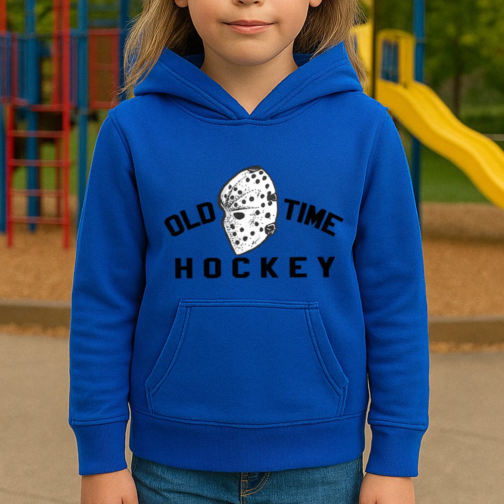 Old Time Ice Hockey Vintage Goalie Mask Great Gift Kids Hoodie