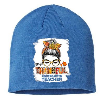 One Thankful Kindergarten Teacher Thankgiving Day Love Meaningful Gift Sustainable Beanie