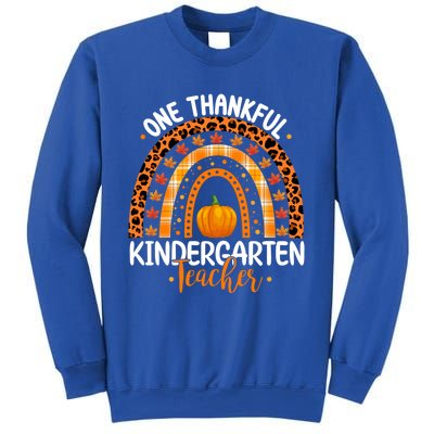 One Thankful Kindergarten Teacher Thanksgiving Kindergarten Gift Sweatshirt