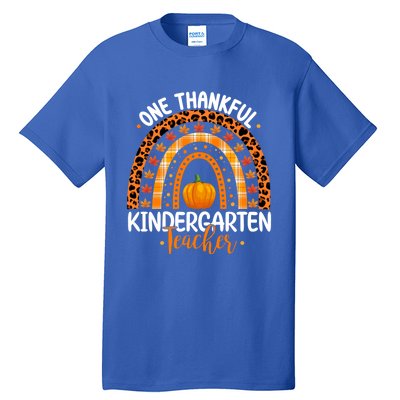 One Thankful Kindergarten Teacher Thanksgiving Kindergarten Gift Tall T-Shirt