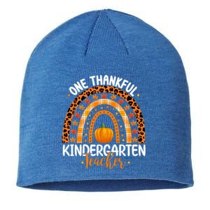 One Thankful Kindergarten Teacher Thanksgiving Kindergarten Gift Sustainable Beanie