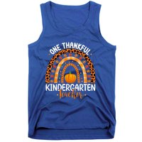 One Thankful Kindergarten Teacher Thanksgiving Kindergarten Gift Tank Top