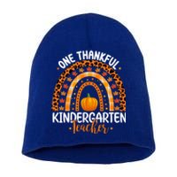 One Thankful Kindergarten Teacher Thanksgiving Kindergarten Gift Short Acrylic Beanie