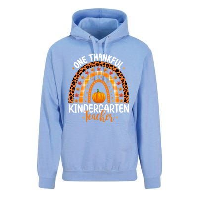 One Thankful Kindergarten Teacher Thanksgiving Kindergarten Gift Unisex Surf Hoodie