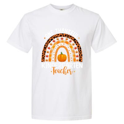 One Thankful Kindergarten Teacher Thanksgiving Kindergarten Gift Garment-Dyed Heavyweight T-Shirt