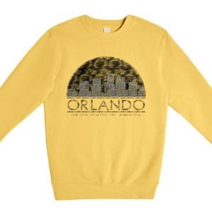 Orlando Texturized Logo Premium Crewneck Sweatshirt