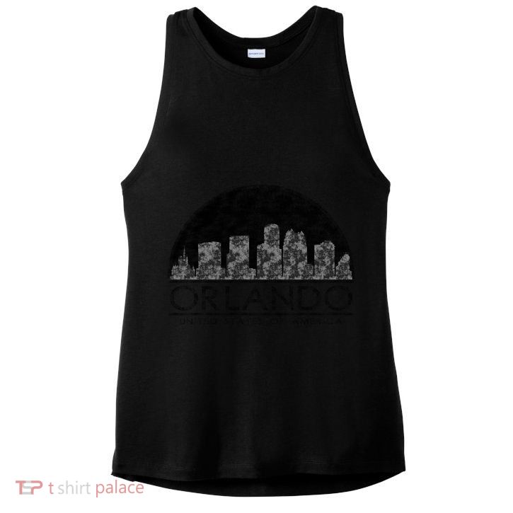Orlando Texturized Logo Ladies PosiCharge Tri-Blend Wicking Tank