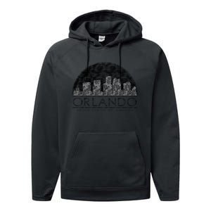 Orlando Texturized Logo Performance Fleece Hoodie