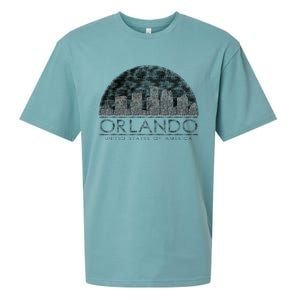 Orlando Texturized Logo Sueded Cloud Jersey T-Shirt