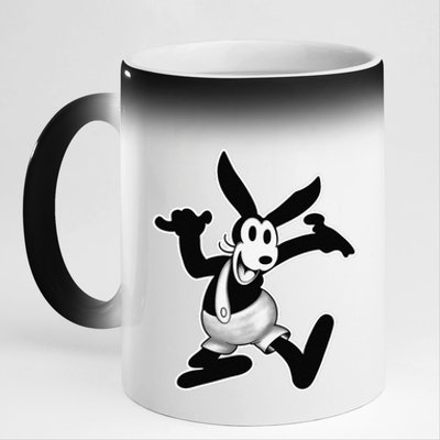 Oswald The Lucky Rabbit Original Vintage Cartoon 1927 11oz Black Color Changing Mug