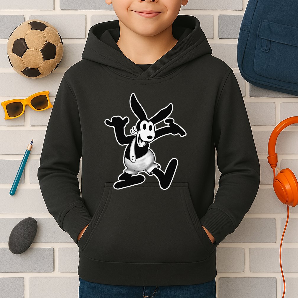 Oswald The Lucky Rabbit Original Vintage Cartoon 1927 Kids Hoodie