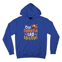 One Thankful L And D Nurse Turkey Leopard Plaid Thanksgiving Gift Hoodie