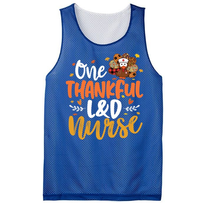 One Thankful L And D Nurse Turkey Leopard Plaid Thanksgiving Gift Mesh Reversible Basketball Jersey Tank