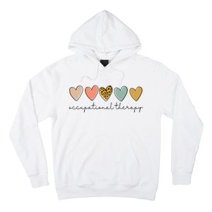 Occupational Therapist Leopard Heart Occupational Therapy Hoodie