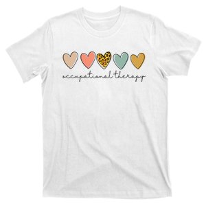 Occupational Therapist Leopard Heart Occupational Therapy T-Shirt