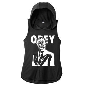 Obey They Live Ladies PosiCharge Tri-Blend Wicking Draft Hoodie Tank