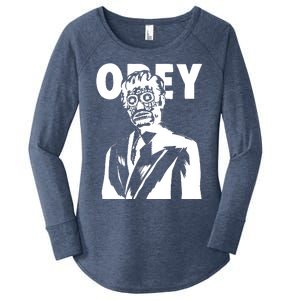 Obey They Live Women's Perfect Tri Tunic Long Sleeve Shirt