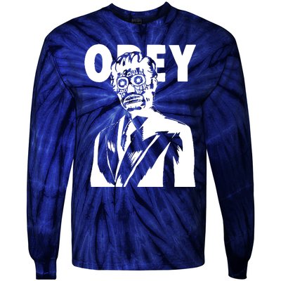 Obey They Live Tie-Dye Long Sleeve Shirt