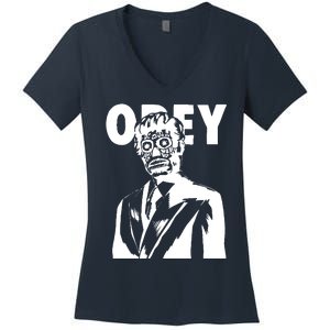 Obey They Live Women's V-Neck T-Shirt