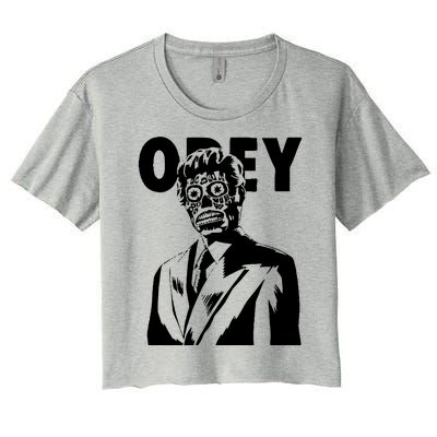 Obey They Live Women's Crop Top Tee